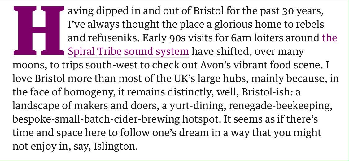 beardedjourno's tweet photo. We all know a renegade beekeeper. 🐝 Great intro in today's Guardian review of Romy's Kitchen in Thornbury: https://t.co/e4JUBUGecZ https://t.co/9i7GFzcuCn