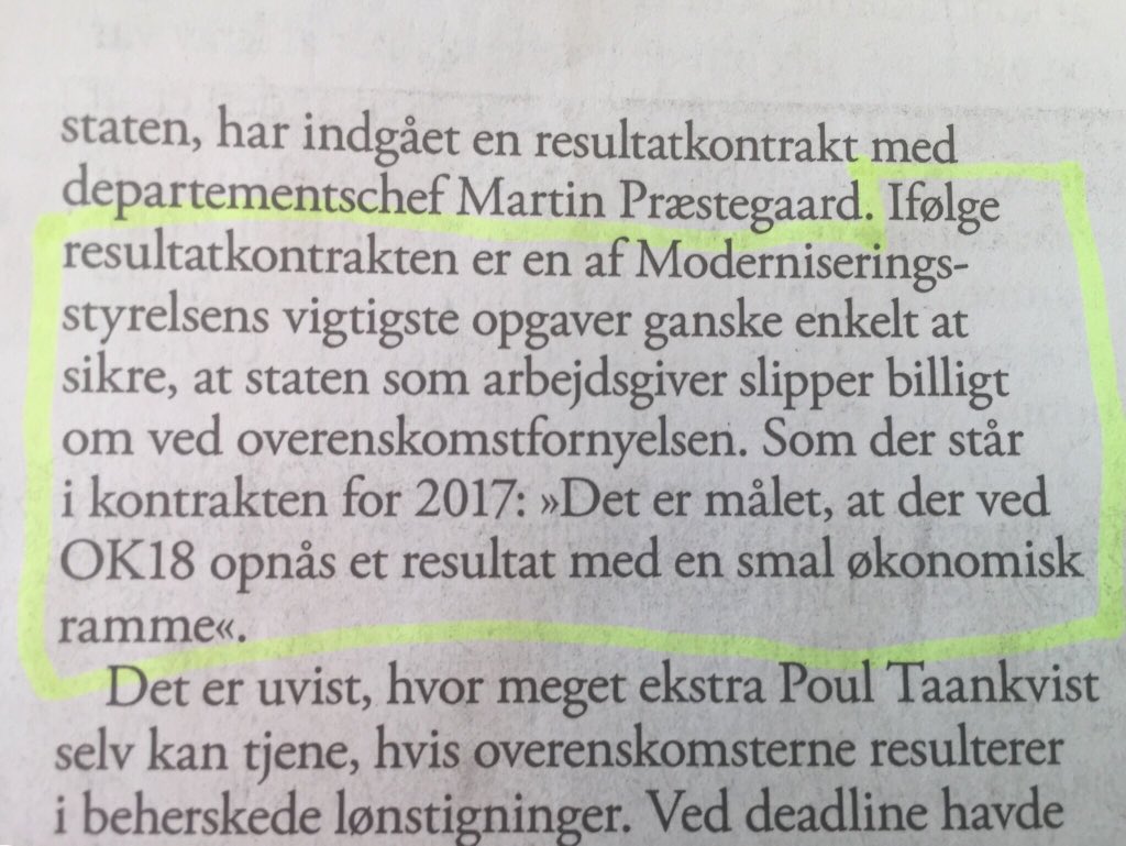 pelledragsted's tweet photo. Hvis det er rigtigt at moderniseringsstyrelsen og finansministeriet får resultatbonus for at nå i mål med en”billig” overenskomst, så burde det være Breaking News over alt. Så er den danske model ikke eksisterende. https://t.co/OcHJHtO5yr
