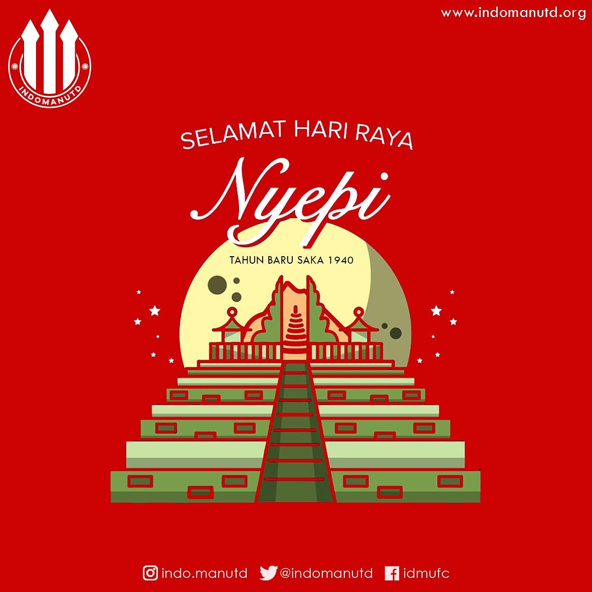 devichynti's tweet photo. Selamat Hari Raya Nyepi bagi teman2 yg merayakan. Dan selamat berbahagia untuk kita semua 🙏

#WEAREUNITEDID #YOUC1000ISOTONIC #INDOMANUTD https://t.co/zZDoVnB5A3