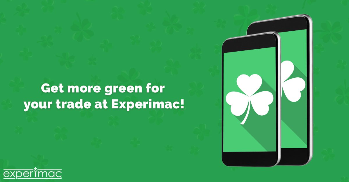 Feeling Lucky? Get more green for your trade at Experimac <a href="/EXMDayton/">Experimac Dayton</a>. #StPatricksDay #TradeIn bit.ly/2xsFKw1