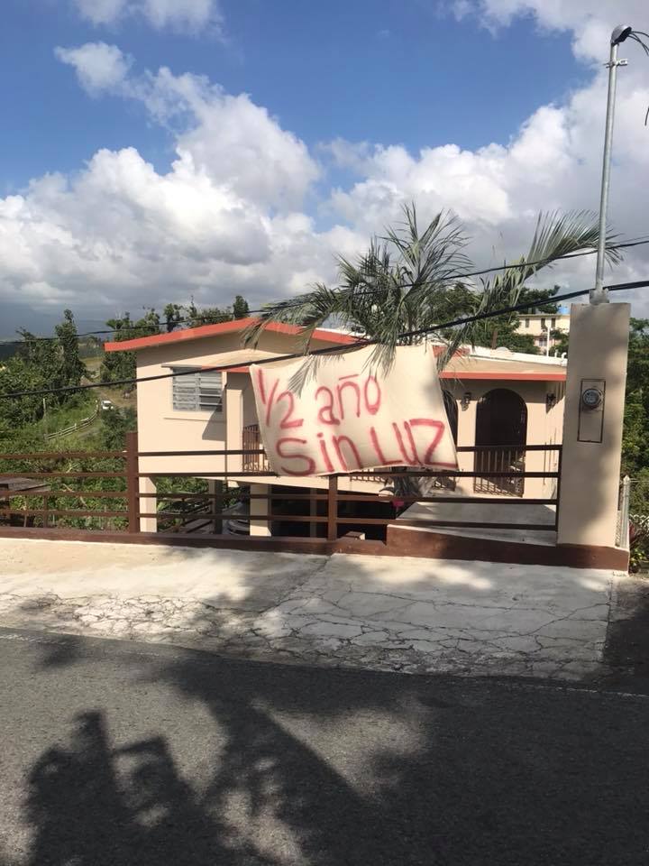It is almost six months ago and as this picture of Katia Hernandez shows, there are still people without electricity..half a year! Puerto Rico may be appearing less in your timelines, residents still need our help! steunpuertorico.nl #SteunPuertoRico #PR #PuertoRico #SteunPR