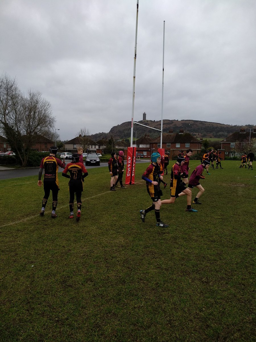 ComputingHuGS's tweet image. Warm up time v Regent House Grammar....and boy do we need to warm up.