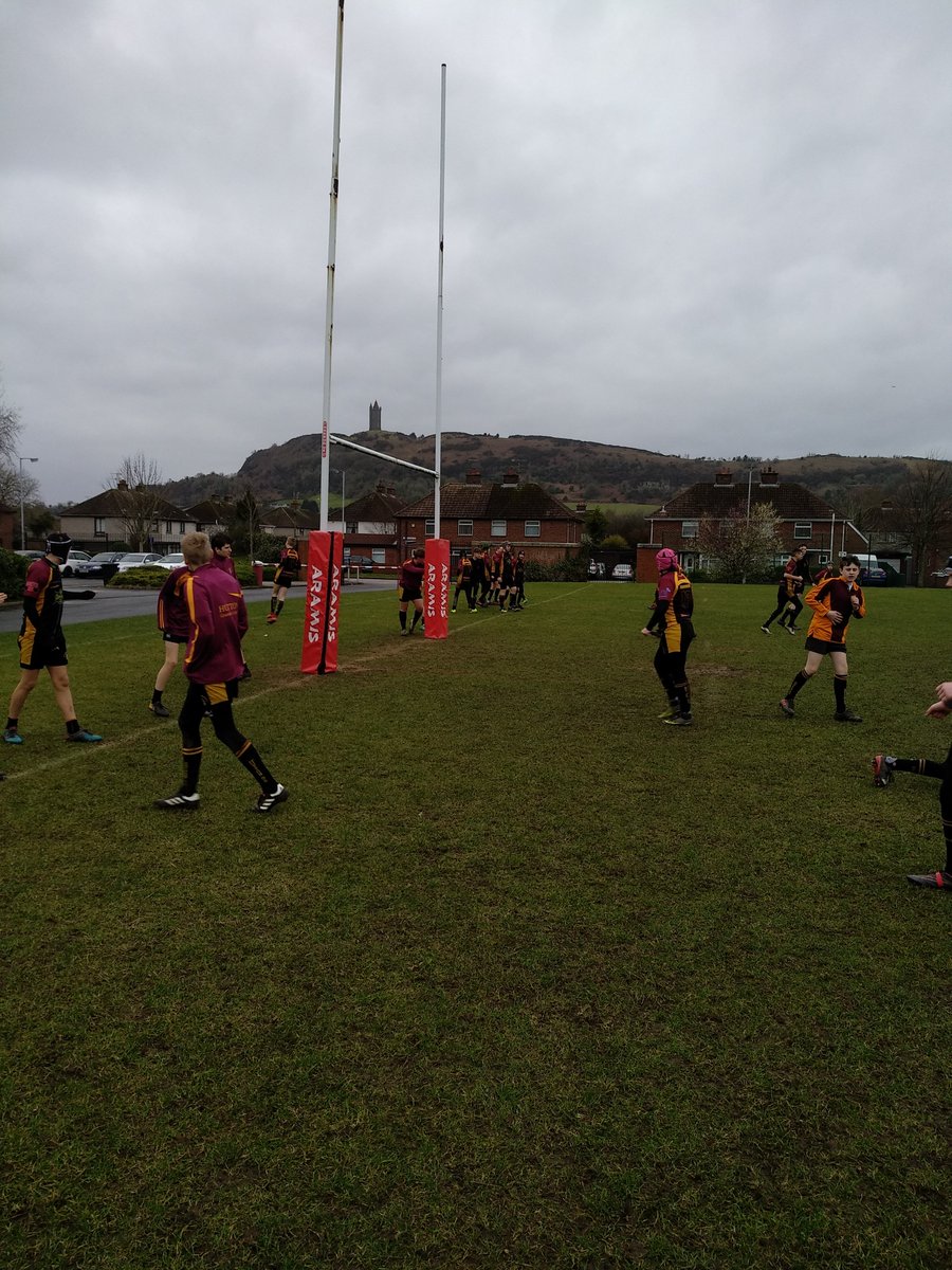 ComputingHuGS's tweet image. Warm up time v Regent House Grammar....and boy do we need to warm up.