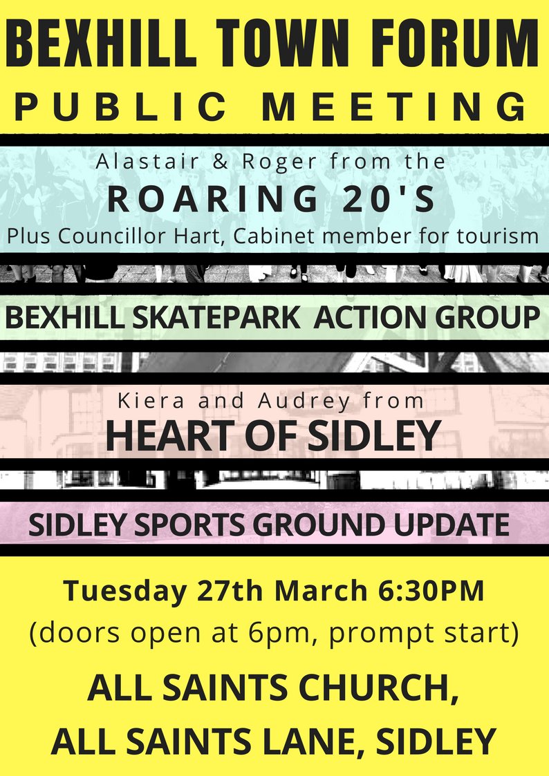 BexhillForum's tweet photo. @bjdrayson @HeartOfSidley @RotherDC @BexhillChamber1 @BexhillOldTown @BexhillCaring @BexhillObs @arrowfm @BBCSussex Yes Brian - Apologies. Can you share our new poster? https://t.co/A6LjRvbpfy