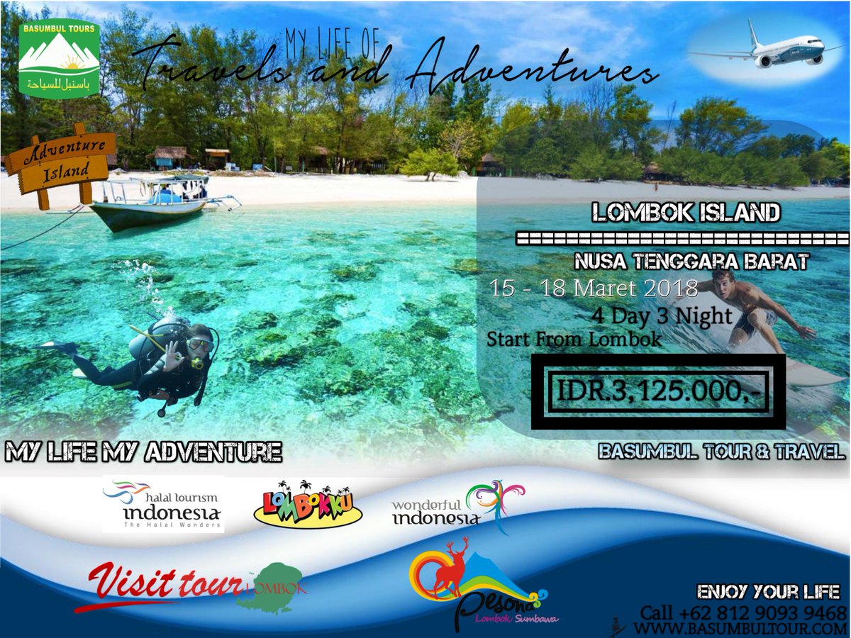 basumbultour's tweet photo. LOMBOK 4D/3N TOUR https://t.co/dlhTIWmYWO
