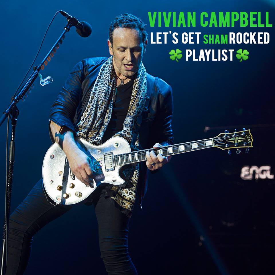 DefLeppard's tweet photo. Happy #StPatricksDay 
From "The Man Who Puts the Fast in Belfast" Ireland!  Listen now to Viv's Let's Get ShamROCKED playlist now on @Spotify ► https://t.co/SgaVJ2SlpQ https://t.co/AwjJgpTdna
