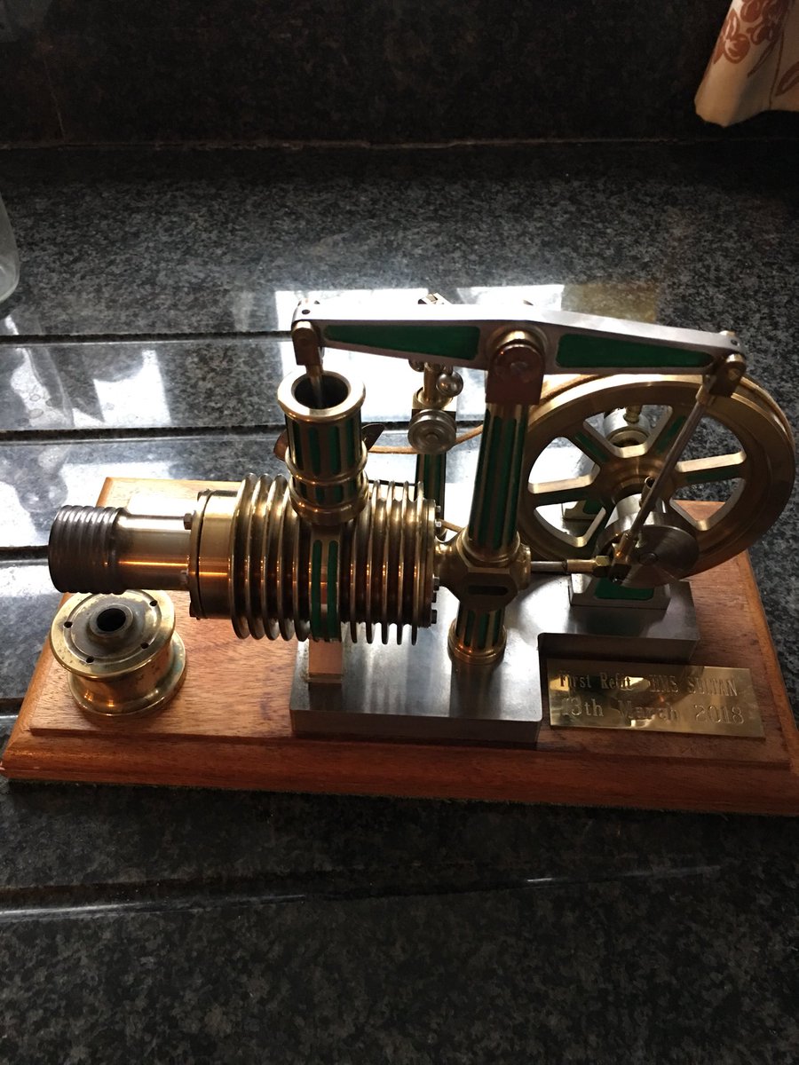 VAdmJWoodcock's tweet photo. Now in my final full week of Service I have been privileged to be dined our by some wonderful people and given totally appropriate gifts. A Refit to my beautiful sterling engine, a bell for our Narrow Boat and a bottle of Worcestershire Sauce. So why the sauce? #2SLzoff https://t.co/BXWr2k9RLQ