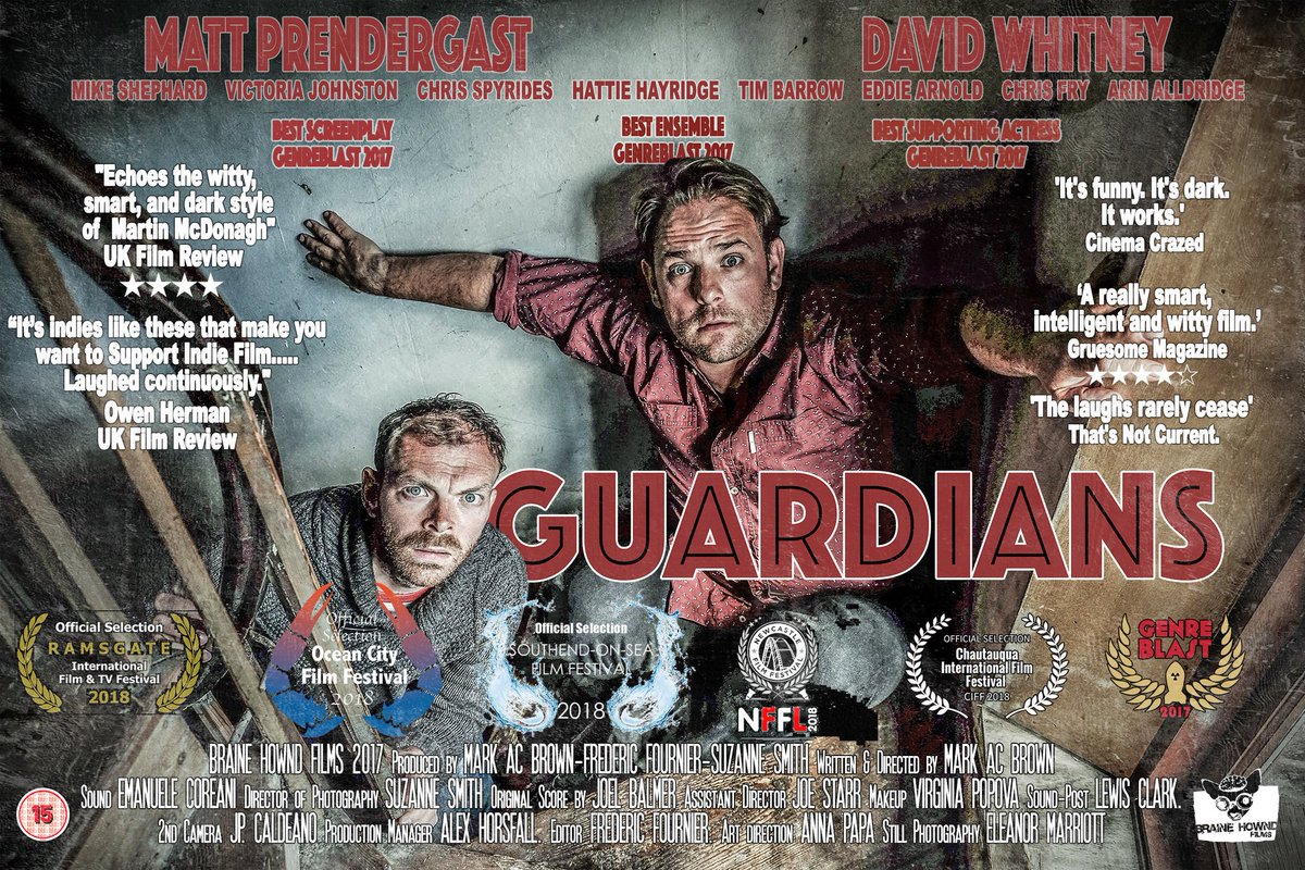 GuardiansBHF's tweet image. Tomorrow at the @GranvilleThtr we are screening at the @ramsiftvfest. Come along. #filmfestival #ramsgate #firstfeature #supportukfilm #SupportIndieFilm #Guardians #comedy #thriller #featurefilm