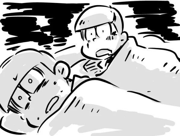 あと直近では双葉社のおそ松さんアンソロも発売中ですぞ。男だけの漫画を描いたの初めてかも…。12ページほぼ布団の中でシコ松さんです。 