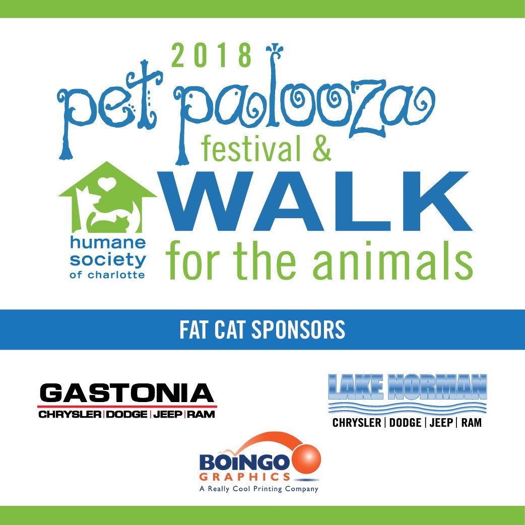 HSCYAP's tweet photo. Thank you to our Fat Cat sponsors for #PetPalooza2018! https://t.co/TPcI5mFvKx