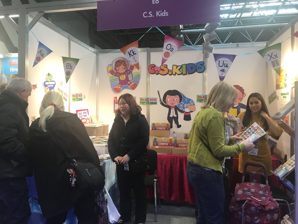 CSKidsLtd's tweet photo. It's the last day of The Education Show. Don't miss the chance of chatting with us C. S. Kids Limited Stand E8 and get our best offers EXCLUSIVELY for visitors at the show!😃

#MustGet #LastDay #EdShow2018 #PYP #EYFS #KS1 #KS2 #Reception https://t.co/LyjWC8r7VF