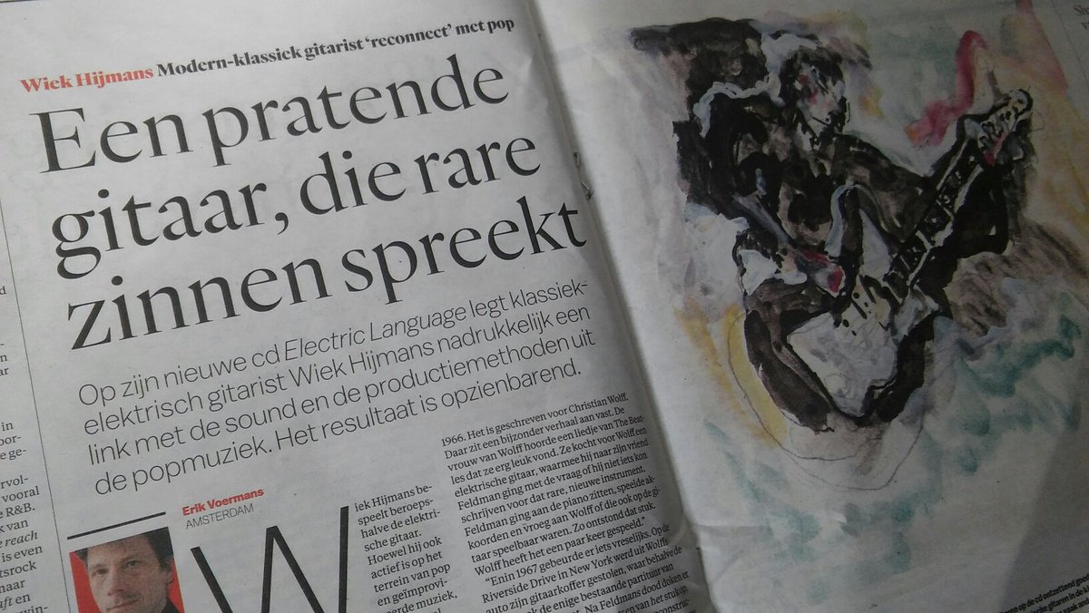 #electric #guitar nice article in Amsterdam <a href="/parool/">Het Parool</a> new solo cd #contemporary #music -- @attacca #records