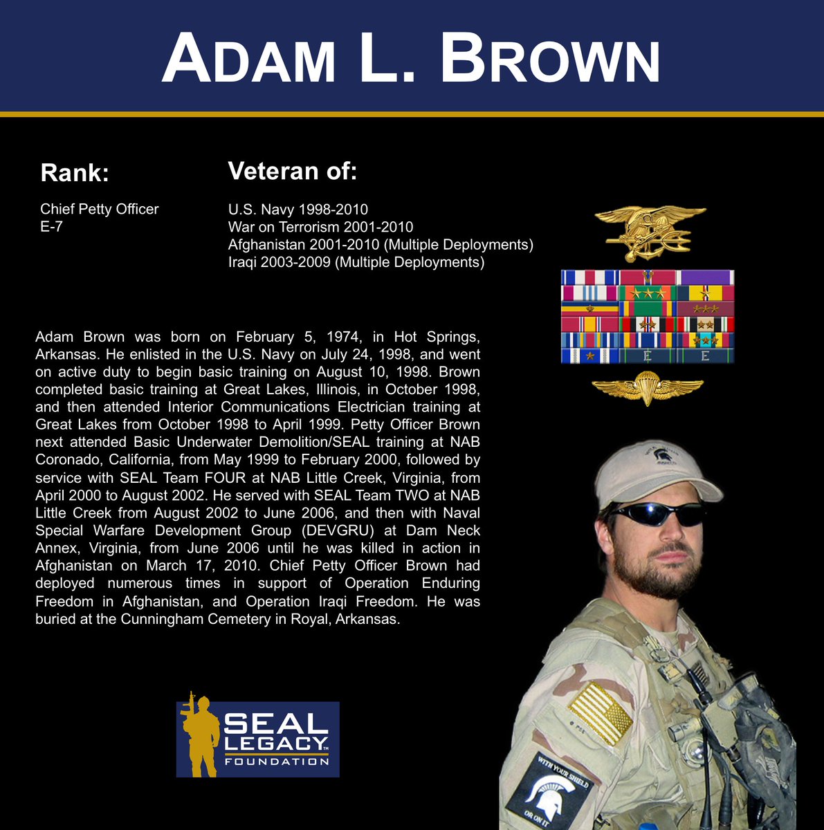 Adam Brown Navy Seal