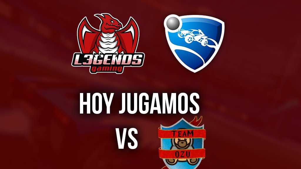 L3gendsLeague's tweet photo. [#NOTIFICACIÓN]

Hoy jugamos VS @TeamOzu 

Rocket League https://t.co/hy1YDKudAp