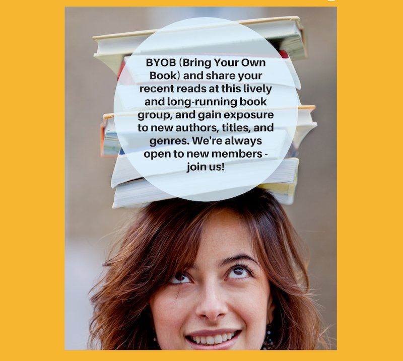 SpfldMassLib's tweet photo. A different kind of book club - BYOB Book Discussion Groups - Share recent reads | Find new authors | Explore new genres | Meet new people at #SpfldMassLib Monthly at #Central, #EastSpringfield, #SixteenAcres Details HERE - https://t.co/j5MmI9uJCu #springfieldma #reading #books https://t.co/8Qud1yrotY