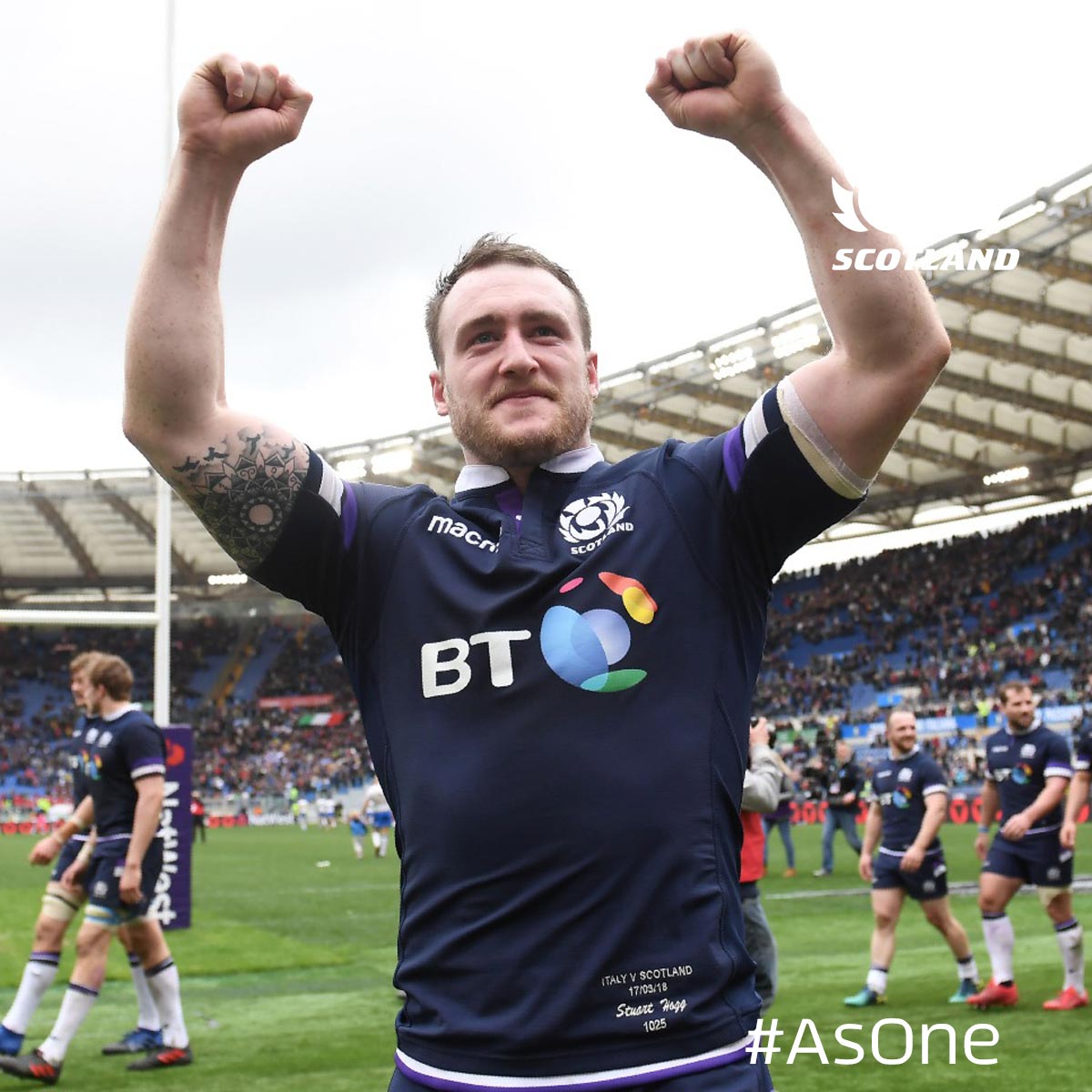Thank you 🏴󠁧󠁢󠁳󠁣󠁴󠁿 for your support during the 2018 #NatWest6Nations! 👏

#AsOne