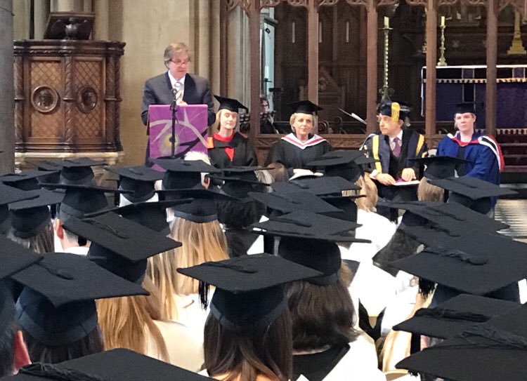 UoBSchoolofEd's tweet photo. Honoured to have Sir David Carter @Carter6D with us at Graduation today and so proud of our 2017 education cohort #EducatingTeachers https://t.co/2IYnZpx3bD