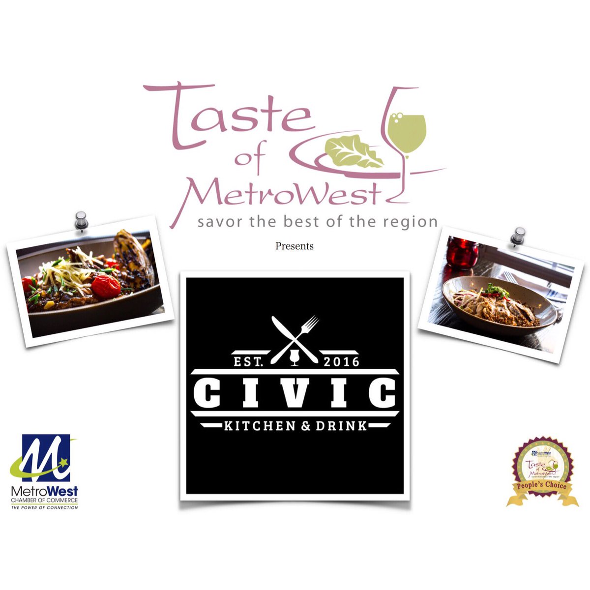MetroWest Chamber (@mwcoc) on Twitter photo | Let’s Welcome <a href="/Civic_Kitchen/">Civic Kitchen/Drink</a> as an Exhibitor at this years’ 8th Annual #TasteOfMetroWest! Named after the concept of a Civic Center! Using the best seasonal locally sourced produce and ingredients to craft the freshest made dishes for you! Get your tickets in the bio! | | Let’s Welcome <a href="/Civic_Kitchen/">Civic Kitchen/Drink</a> as an Exhibitor at this years’ 8th Annual #TasteOfMetroWest! Named after the concept of a Civic Center! Using the best seasonal locally sourced produce and ingredients to craft the freshest made dishes for you! Get your tickets in the bio! |