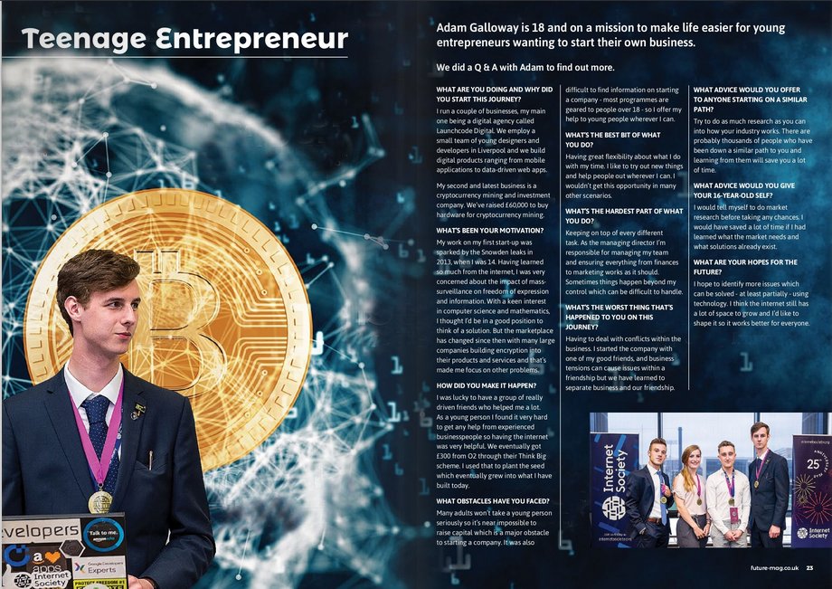LaunchCodeHQ's tweet image. Our MD, Adam, has been featured in the latest edition of @future_magUK. Click below to read what he had to say: 

online.fliphtml5.com/gwgh/pmvl/#p=23