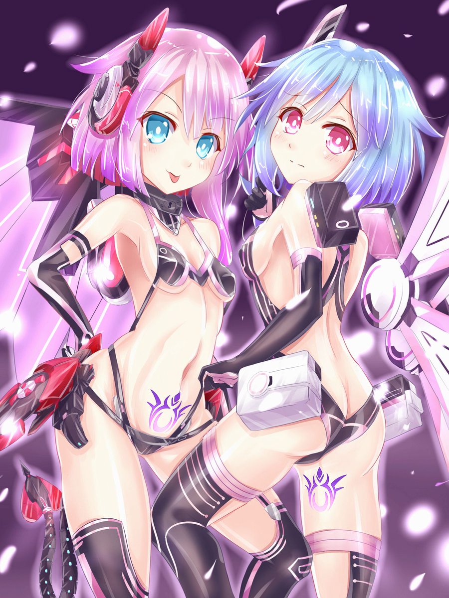 danbooru.donmai.us/posts/3042632 #nepnep_connect #neptune #ram #rom #white_sister_ram #white_sister_rom