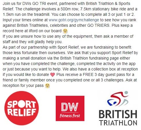 IlfordFF_UK's tweet photo. Thanks for supporting the GO TRI Gym Challenge and Sport Relief!
@fitnessfirstuk

#fitfam #sportrelief #gotri #ilforddw #ilfordgym #row #bike #run #walk #cycling #britishtriathlon #gymchallenge #amazingcause #dwfitness #ilfordfitnessfirst #athletes #whatevermovesyou https://t.co/IrzclqJMWL