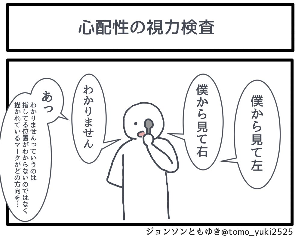 「心配性の視力検査」 