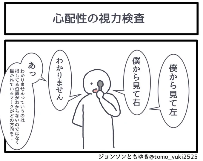「心配性の視力検査」 