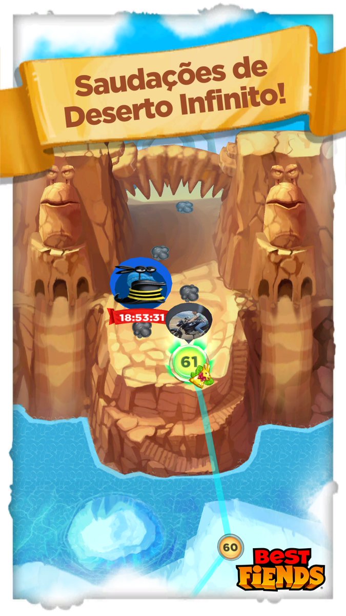 Que venha a fase Deserto Infinito no #BestFiends - Baixe GRÁTIS - download.BestFiends.com via <a href="/bestfiends/">Best Fiends</a>