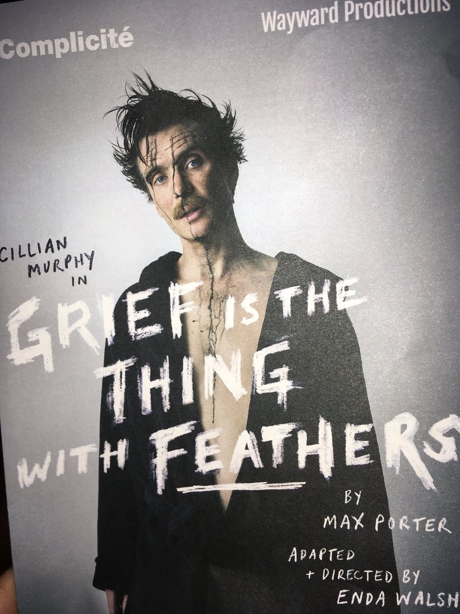 #GriefIsTheThing was a lesson in true commitment. In acting, writing, directing, everything. Frightening, revealing, visceral, funny, compelling... (seriously it was frightening!) & that voice 🙌 Cillian Murphy has set the bar high, time to start climbing #TimeFor #HaHaaaa