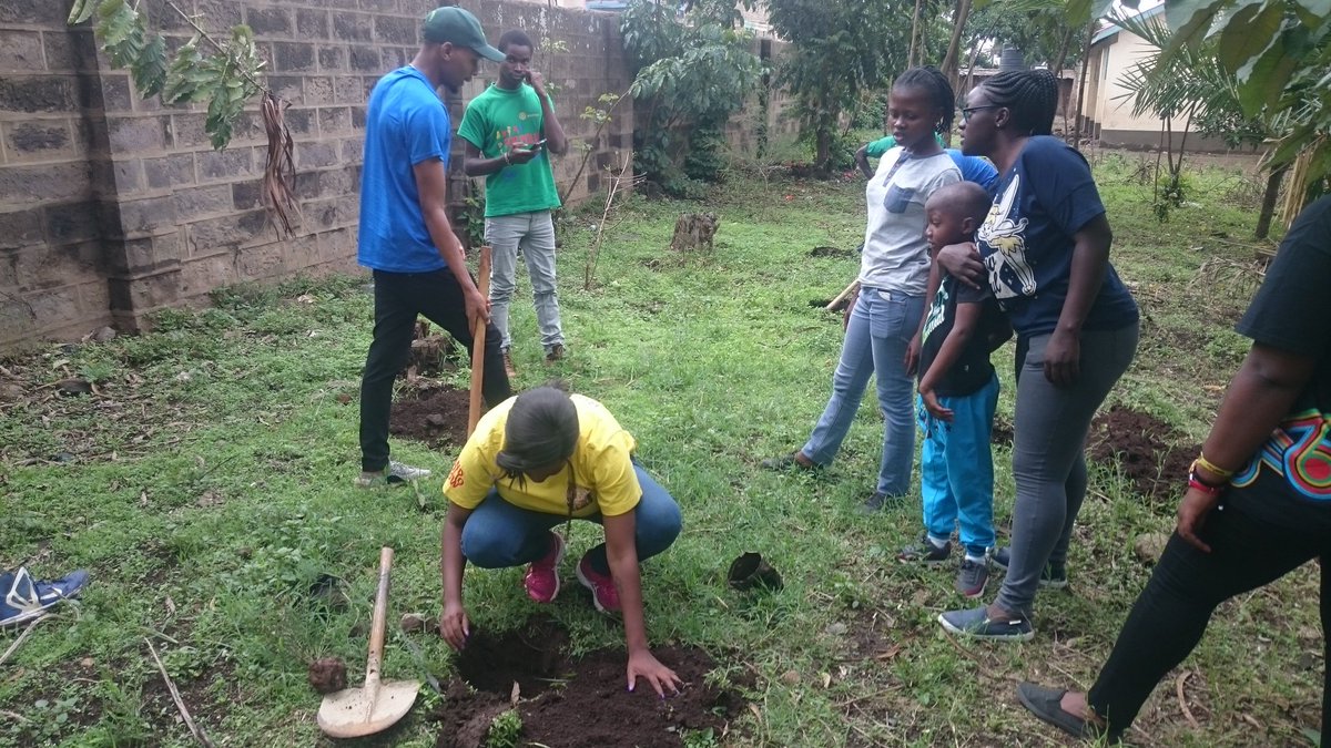 ctfkagz's tweet photo. #Rotaract50 trees with @GreenRID9212 @RotaractKarura @RCTmashariki @RctMilimani @Rotaract_TUK #IAmRotaract and it's raining ☔ https://t.co/N3oJj4GVyK