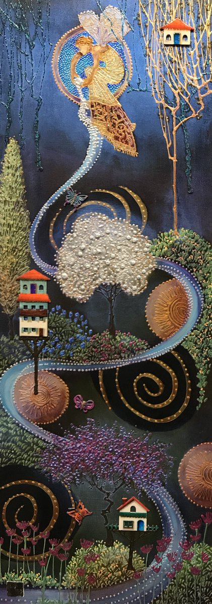 theacorngallery's tweet photo. SOLD! 'The Blossom Fairy' Original painting by Margaret Hughlock @CreativeFineArt  To see more click this link; https://t.co/JvuzRNNqTy @SmallBizUtd #LovePock https://t.co/3JCBppOIRI