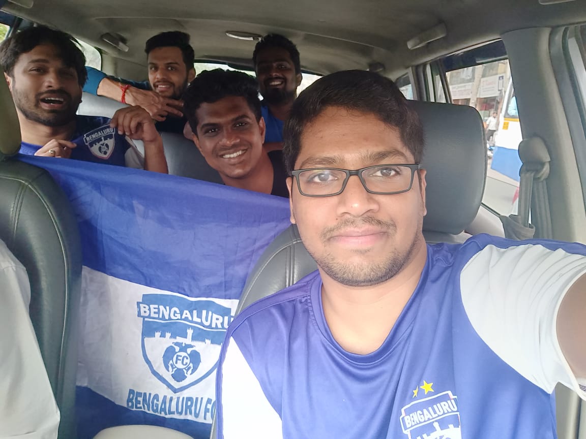 All Set!! Let's do this together @bengalurufc 🔵🔵 #HeroISLFinal #NammaOoru#Bengaluru @IndSuperLeague #GoBlues📣