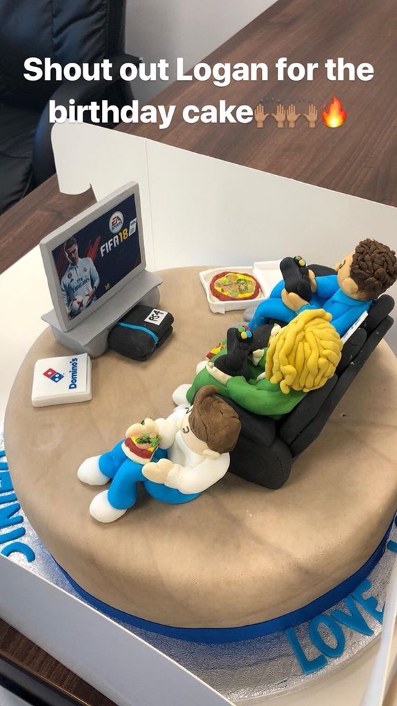 DCL’s birthday cake featuring tom davies and jonjoe kenny