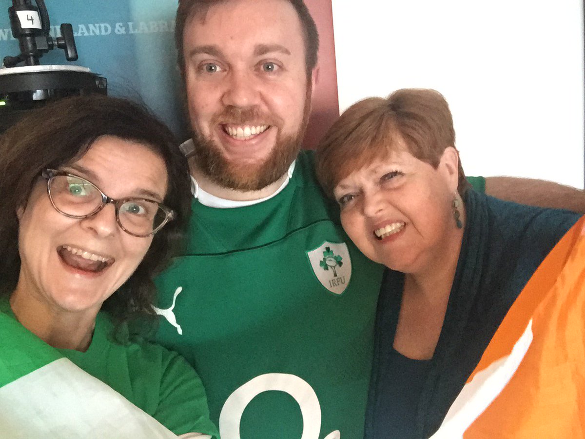 Barrett_Heather's tweet photo. Happy #StPatricksDay from @CBCWam @RowanSherlock and @lgushue  ! https://t.co/00p6jWM2yJ
