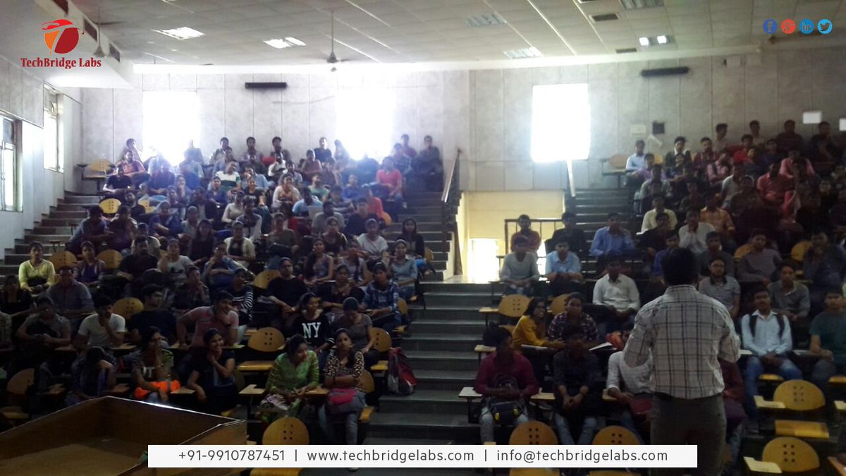 techbridgelabs's tweet photo. TechBridge Labs Big Data workshop 
Venue: Kanpur University, Kanpur 
Speaker: Mr. Mohit Shukla (Delivery Head &amp; Co-founder - TechBridge Labs) For more details on TechBridge Labs STP 2018 registration visit https://t.co/iLpfXy6KK4
#BigData #Python #CompetitiveProgramming #Android https://t.co/M9Gp4xVqmO