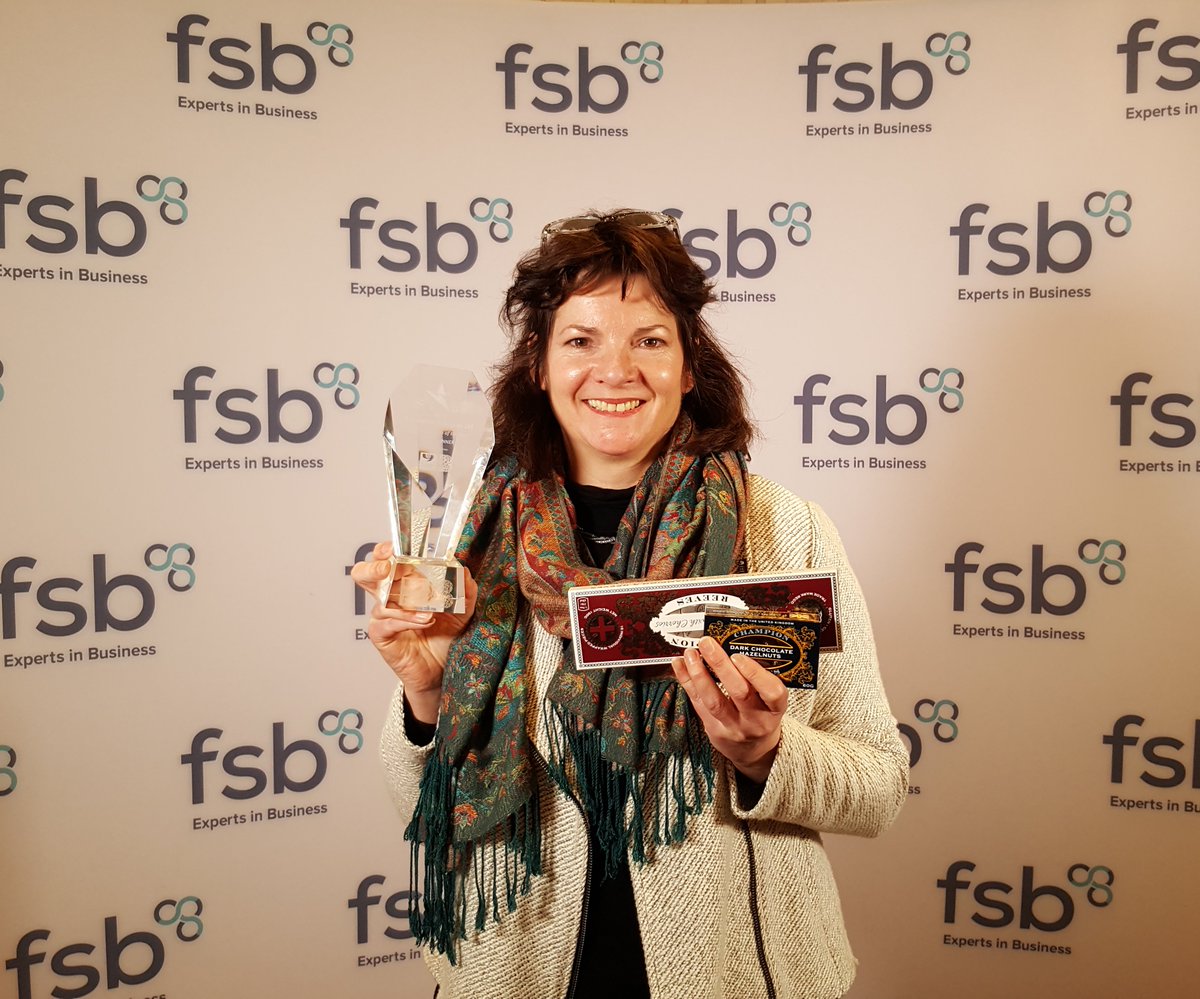 championreeves's tweet photo. One Year on from our official Royal opening #anniversary #confectionery and yesterday topped it when we were so surprised and elated to win the FSB regional Family Award :) @fsb @yorkshirebank https://t.co/v16AA2cRA8