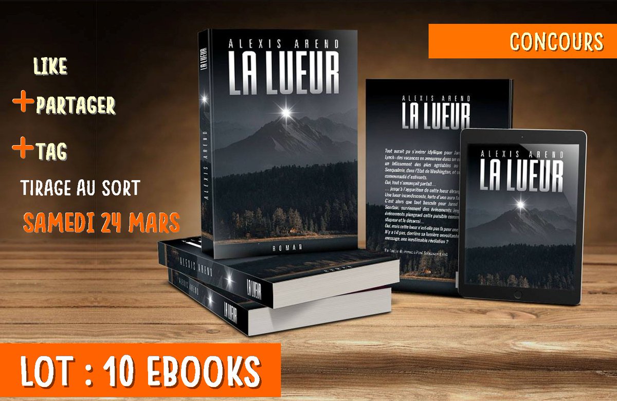 AArend_auteur's tweet photo. Rendez-moi heureux ! Soyez nombreux à LIKER+PARTAGER+TAGGER ce post, accompagnez-moi dans le lancement de "La Lueur".
Vous gagnerez ma gratitude éternelle 🙃, et certains d'entre vous, en plus, remporteront un exemplaire numérique EN AVANT-PREMIÈRE ! 
À vos likes, prêts, partez ! https://t.co/zs5XdlbdOz