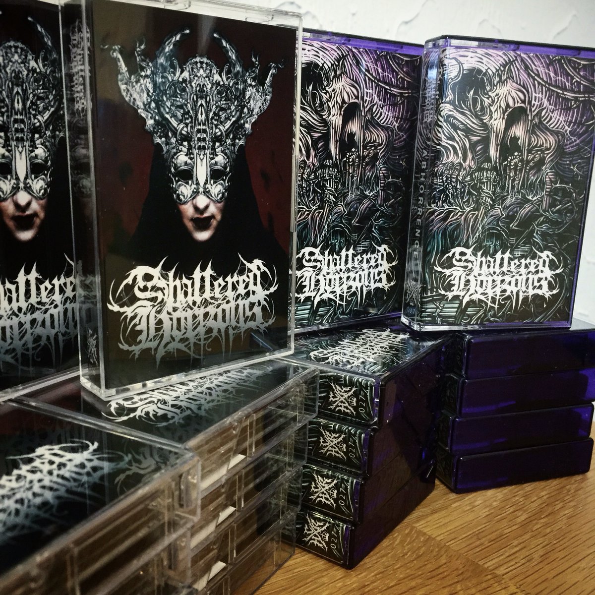 HUGE Thank you to Hollow Crown Records for hooking us up with these sick LIMITED EDITION cassette tapes, there's very little left so grab yours whilst you can! 🔥

- shatteredhorizons.bigcartel.com/products