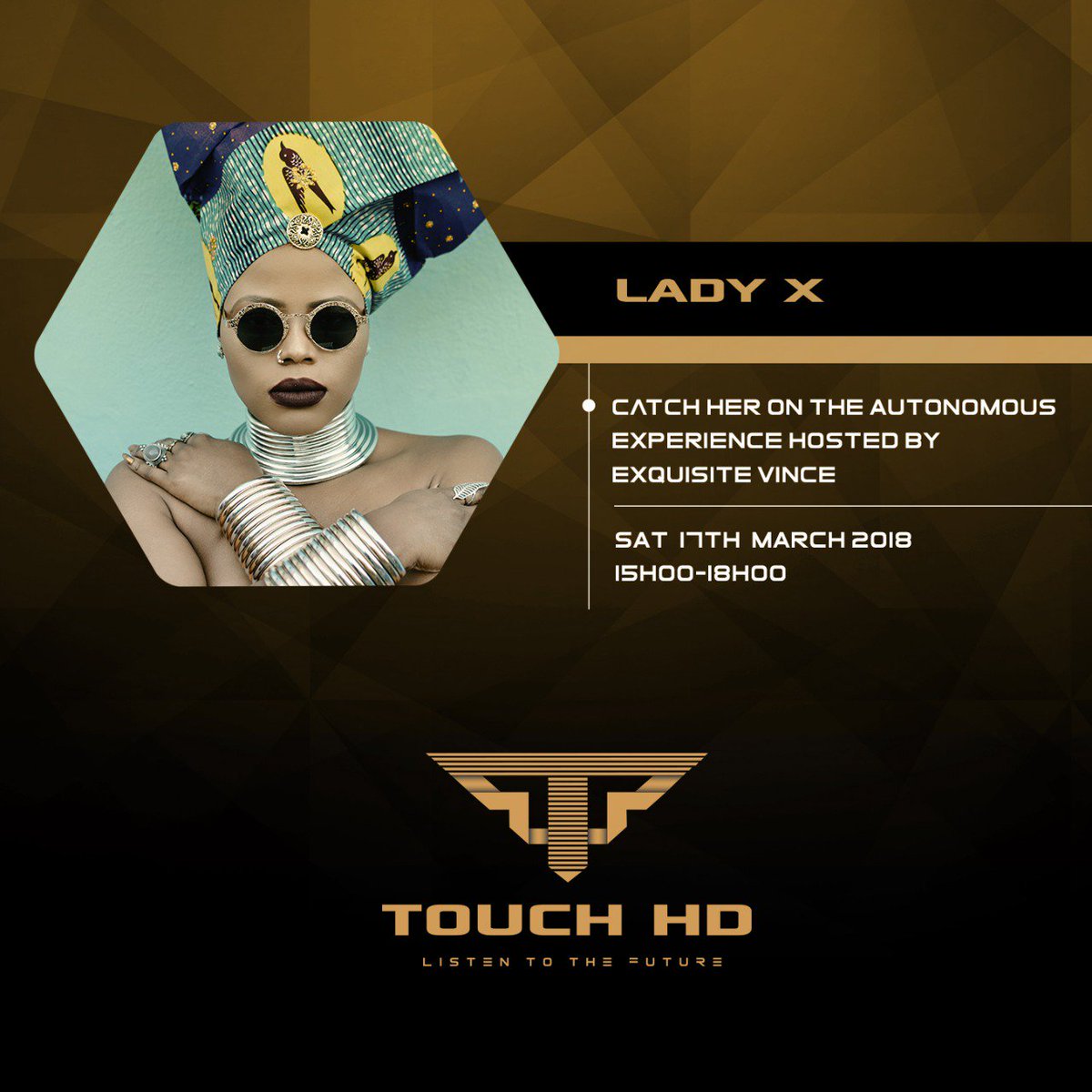 JustLeratoSA's tweet photo. Don't forget to tune in to @TouchHDOnline for #TheAutonomousExperience hosted by @ExquisiteVince_ . The Queen of Soulful House @ladyxonvocals for #Touchbase and the youngest dj in the world @djarchjnr for #ExquisiteMix https://t.co/2JC5m31Dkr