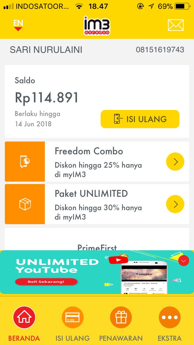 ai_ordinary's tweet photo. @IndosatCare mo nanya nih.kmrn sy isi pulsa krn hr ini saya musti prpnjang paket internet.biasa paketan internet saya hanya 100rb.Siang td saya malah di sms kalo pulsa tdk mncukupi untuk prpnjang internet pdhl pulsa 114rb.Akhirnya sisa data jd hangus pdhl msh 15gb.tolong infonya https://t.co/etYxyVJOR0
