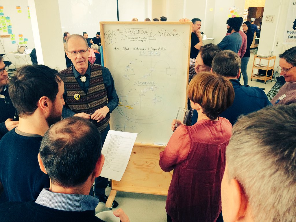 dgheath21's tweet image. Evolution and spread of LS at #lsberlin. Each #LiberatingStructure was designed and carefully tested to be safely usable by a non-expert. LS itself has been designed as a self propagating system. Amazing! Thank you @KeithMcCandless for sharing this work so generously.