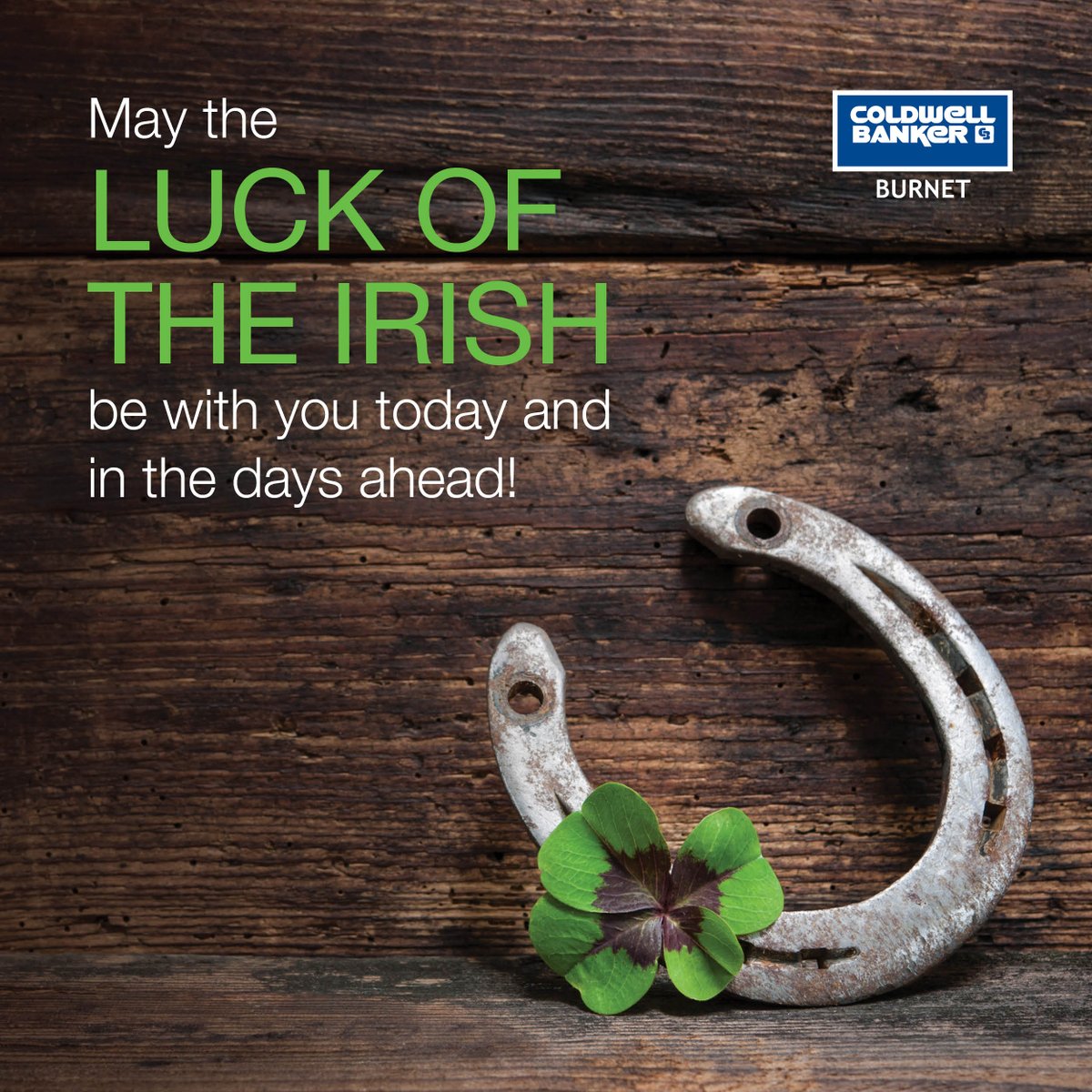 May the luck of the Irish be with you this St. Patrick’s Day and in the days ahead!