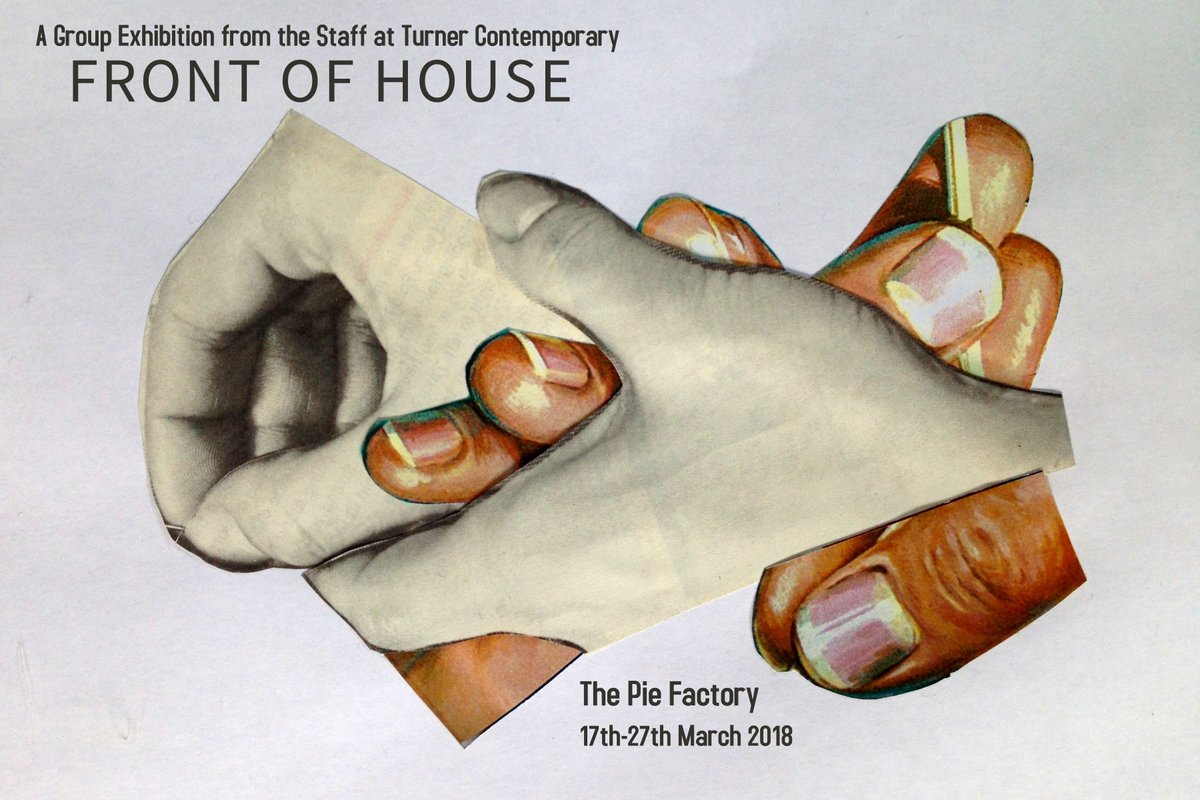 Visit Front of House this weekend, a group show at <a href="/PFactoryMargate/">Pie Factory Margate</a> that features the work of 30 individual artists who all work at Turner Contemporary. Find out more: ow.ly/6TQ830iZ5DI