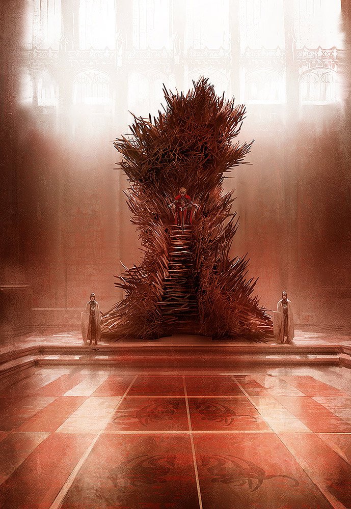 Love this incredible design by Marc Simonetti for the design of the Iron Throne in Game of Thrones #gameofthrones #got #ironthrone