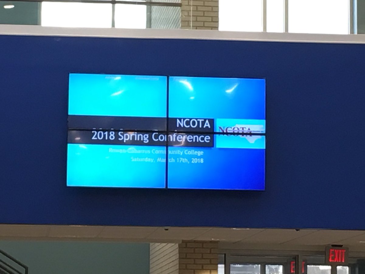 MTiltonOTA's tweet photo. Great day for an OT Conference. @dramyotd @AmyjMahleOTA North Carolina OTs and OTAs and students are up early and ready! #ncota https://t.co/C5ZD5dda0S