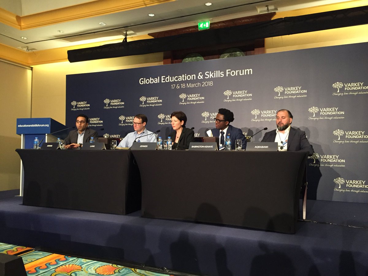 mmwang79's tweet photo. Future school partnerships with private sector Global goals will drive them #GESF2018 @asheeshadvani @CJenner_JA @AkefAqrabawi @JAWorldwide https://t.co/CPLITjoNvk