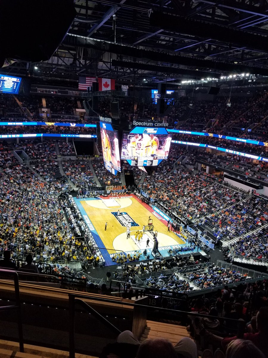 NickDeneault's tweet photo. #UMBC #NCAATourney #BiggestUpsetEver #wewerehere @LinhDeneault #onlyincharlotte #Charlotte #marchmadness #UVA https://t.co/KyOtRv24Fs