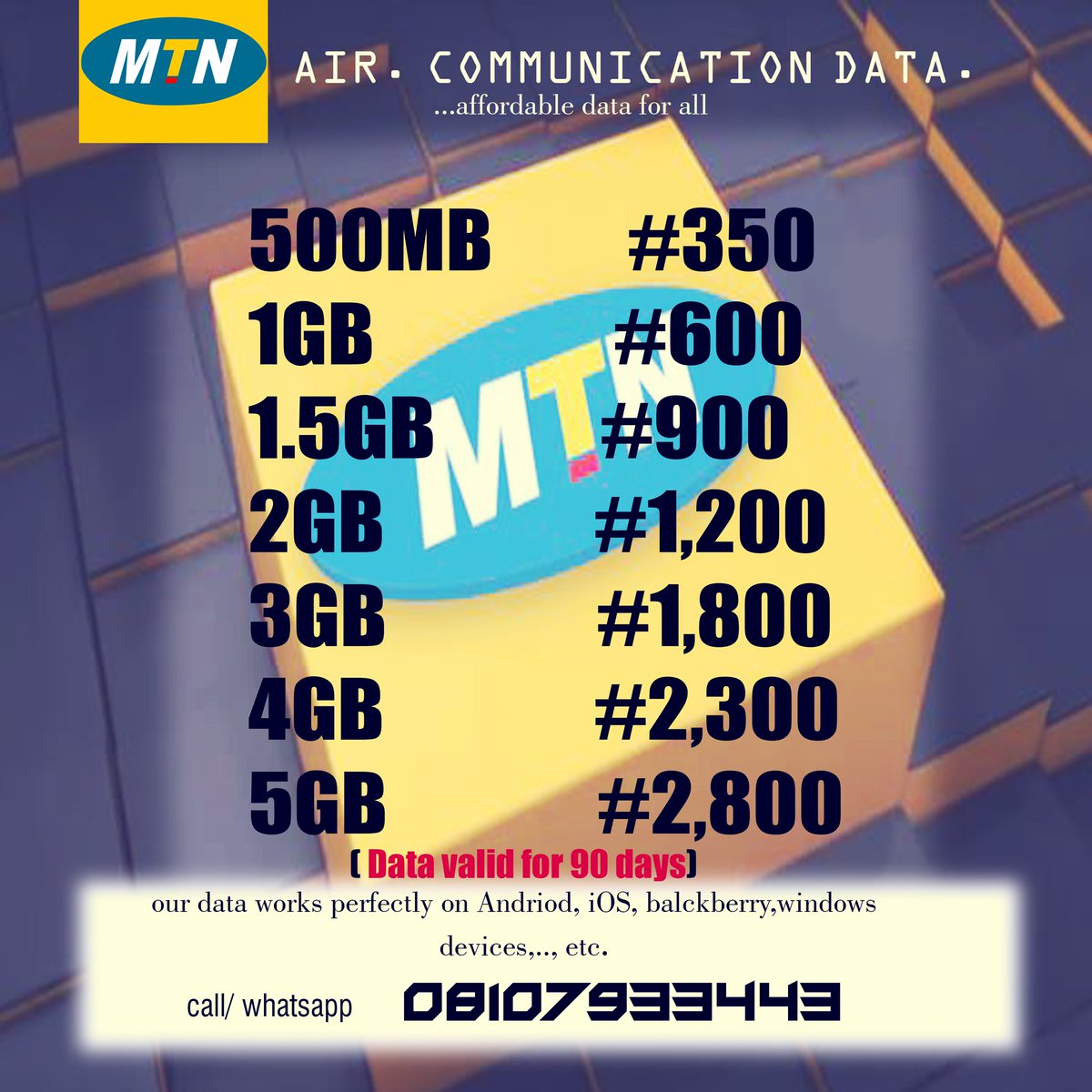 HiVictorSunday's tweet photo. We're focused on delivering affordable internet data bundles to Nigerians
#TheHeist
#MyCustomerFirst
#BabyJumaiByFizzo https://t.co/FY293ONhiu