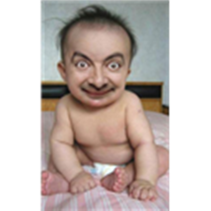 CarrollLennox's tweet photo. Have you seen Mr Bean as a baby? #veryfreaky! 😬😬And Mr Bean doesn't have a nose. He also doesn't have eye brows!😬😹😅😆 https://t.co/XEVMTrEZ5i
