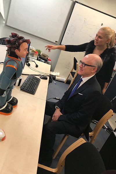 We're delighted to have welcomed <a href="/USAmbUK/">Ambassador Warren Stephens</a> and other top officials from <a href="/USAinUK/">U.S. Embassy London</a> on campus for a tour of the metabolic and robotic innovations happening at Imperial ow.ly/m87o30iXN9q